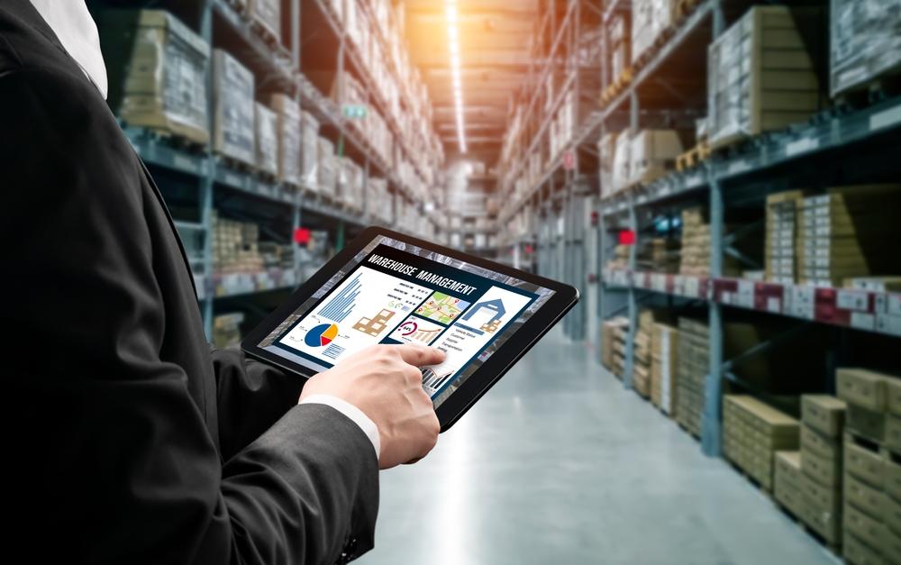 An informative graphic illustrating key factors for selecting an effective warehouse management system